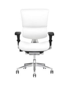 X-Chair X4 Ergonomic Leather High-Back Task Chair, White