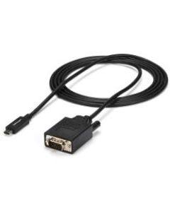 StarTech.com 2m / 6 ft USB C to VGA Cable - USB Type C to VGA - 1920 x 1200 - Black - 6.6 ft. / 2 m USB C to VGA cable and adapter in one - 1920 x 1200 VGA cable - Black 6.6 foot / 2 meter USB C to VGA adapter cable matches your black USBC Ultrabook