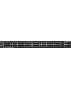 Cisco SG200-50 Gigabit Smart Switch - 50 Ports - Manageable - Gigabit Ethernet, Fast Ethernet - 10/100/1000Base-T - 2 Layer Supported - 2 SFP Slots - Power Supply - Desktop - Lifetime Limited Warranty