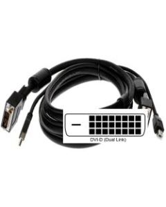 Connectpro SDU-15D USB/DVI KVM Cable - 15 ft DVI/USB KVM Cable for Video Device, KVM Switch - DVI-D (Dual-Link) Male Digital Video, Type A USB - DVI-D (Dual-Link) Male Digital Video, Type B USB - Black