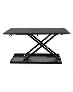 Luxor Pneumatic Adjustable Desk Converter, Black