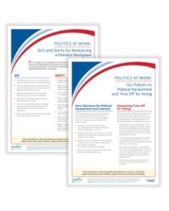 ComplyRight Politics At Work Posters, Policy Posters, English, 10in x 14in, Pack Of 2 Posters