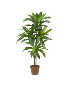 Nearly Natural 43inH Real-Touch Silk Dracaena Plant With Pot, Green