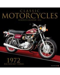 Willow Creek Press Hobbies Monthly Wall Calendar, 12in x 12in, Classic Motorcycles, January To December 2022