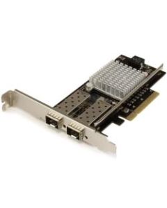 StarTech.com 10G Network Card - 2x 10G Open SFP+ Multimode LC Fiber Connector - Intel 82599 Chip - Gigabit Ethernet Card - Add two 10GbE SPF+ slots to server or workstation for fast high-bandwidth connectivity