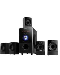 BeFree Sound BFS-440 5.1-Channel Bluetooth Surround Sound Speaker System, 19inH x 22inW x 11inD, Black, 99595498M