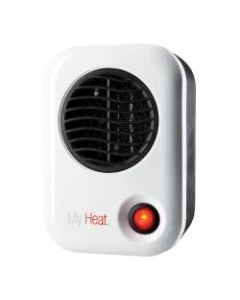 Lasko MyHeat 200 Watts Electric Heater, 6.1inH x 3.8inW x 4.33inD, White