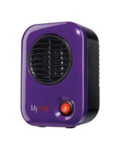 Lasko MyHeat 200 Watts Electric Heater, 6.1inH x 3.8inW x 4.33inD, Purple