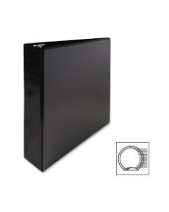 Sparco Premium View 3-Ring Binder, 2in Round Rings, Black