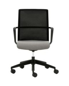 Allermuir Circo Ergonomic Mesh Mid-Back Executive Conference Chair, Black/Slate