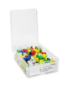 Sparco Pushpins, 3/8in, Assorted Colors, Box Of 100