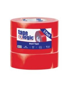 Tape Logic Duct Tape, 10 Mil, 2in x 60 Yd., Red, Case Of 3