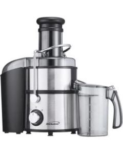 Brentwood JC-500 Power Juice Extractor - 700 Watts - 800 W Motor - Stainless Steel, Silver, Black