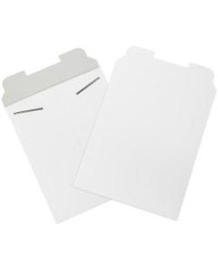Office Depot Brand Stayflats Mailers, 9 3/4in x 12 1/4in, White, Pack of 100