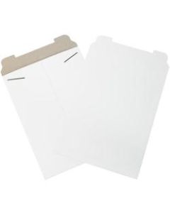 Office Depot Brand Stayflats Mailers, 13in x 18in, White, Pack of 100