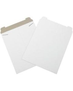Office Depot Brand Stayflats Mailers, 17in x 21in, White, Pack of 100