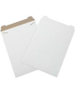 Office Depot Brand Stayflats Mailers, 18in x 24in, White, Pack of 50