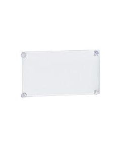 Azar Displays Vertical/Horizontal Sign Frames With Suction Cups, 11in x 20in, Clear, Pack Of 2