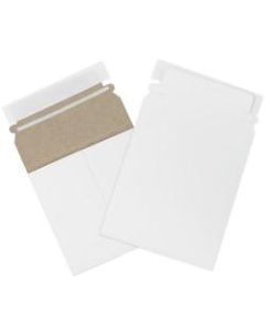 Office Depot Brand Self-Seal Stayflats Plus Mailers, 5 1/8in x 5 1/8in, White, Pack of 200