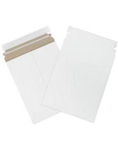 Office Depot Brand Self-Seal Stayflats Plus Mailers, 7in x 9in, White Pack of 100