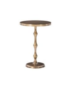 Powell Riverdale Side Table, 21-3/4inH x 15-1/4inW x 15-1/4inD, Gold