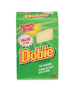 Scotch-Brite Dobie All-Purpose Cleaning Pad, Yellow, Pack Of 3