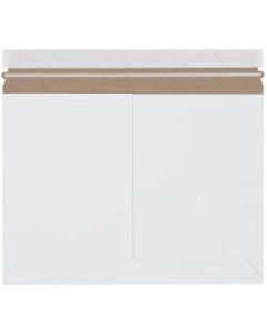 Office Depot Brand Side Loading Stayflats Lite Mailers, 12 1/4in x 9 3/4in, White, Pack of 100