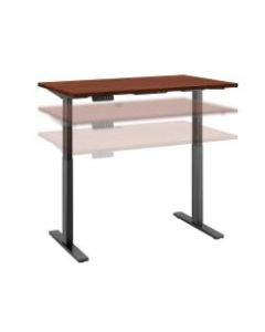 Bush Business Furniture Move 60 Series 48inW x 24inD Height Adjustable Standing Desk, Hansen Cherry/Black Base, Standard Delivery