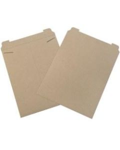 Office Depot Brand Kraft Stayflats Mailers, 17in x 21in, Brown, Pack of 50