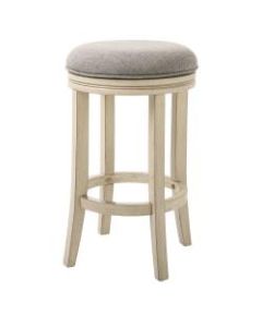 New Ridge Home Victoria Swivel Counter Stool, Ivory/Paradigm Quartz