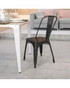 Flash Furniture Commercial Stackable Chair, Black