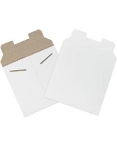 Office Depot Brand Stayflats Mailers, 6in x 6in, White, Pack of 200