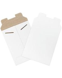 Office Depot Brand Stayflats Mailers, 6in x 8in, White, Pack of 100