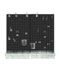Azar Displays 70-Piece Pegboard Organizer Kits, Black