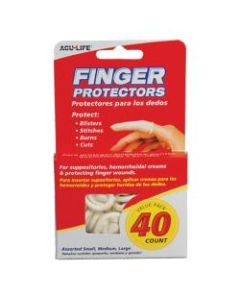 ACU-LIFE Finger Cots, Assorted Sizes, Pack Of 40