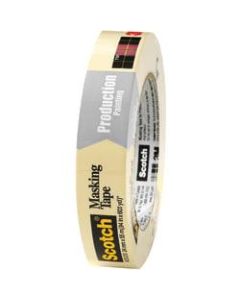 3M 2020 Masking Tape, 3in Core, 1in x 180ft, Natural, Case Of 36