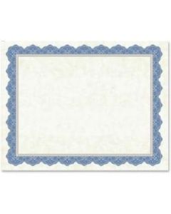 Geographics Drama Blue Border Blank Certificates - 8.5in x 11in - Inkjet, Laser Compatible with Blue Border - 15 / Pack