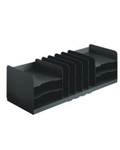 STEELMASTER Combination Organizer with Adjustable Shelves, Black