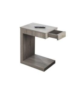 Monarch Specialties Accent Table With Storage Drawer, Rectangle, Dark Taupe