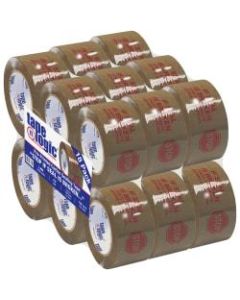 Tape Logic Stop If Seal Is Broken Preprinted Carton-Sealing Tape, 3in Core, 2in x 110 Yd., Red/Tan, Case Of 18