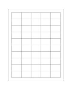 Office Depot Brand Removable Rectangular Laser Labels, LL260, 1 1/2in x 1in, White, Case Of 5,000