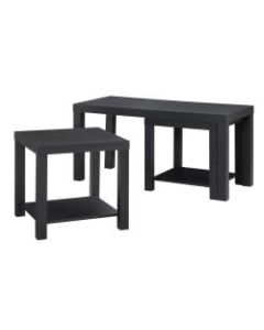 Ameriwood Home Coffee Table And End Tables, Black