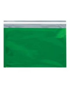 Office Depot Brand Metallic Glamour Mailers, 12-3/4in x 9-1/2in, Green, Case Of 250 Mailers