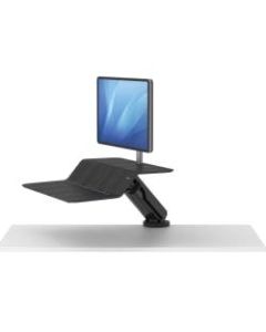 Fellowes Lotus RT Sit-Stand Workstation, Single Monitor, Black
