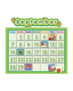 Teacher Created Resources Calendar Bulletin Board Set, 24in x 18in, Polka Dot