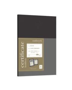 Southworth Certificate Holders, 9 1/2in x 12in, Black, Pack Of 10