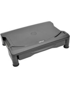 Tripp Lite Monitor LCD Monitor Riser Printer Monitor Stand w/ Storage Drawer 4.7In - Up to 4.7in Screen Support - 39.68 lb Load Capacity - 12in Height x 40in Width x 30.4in Depth - Desktop - Plastic - Black