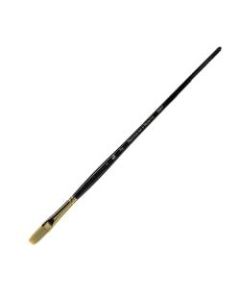 Princeton Series 6300 Paint Brush, Size 6, Flat Bristle, Synthetic, Blue
