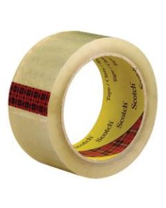 3M 3743 Carton Sealing Tape, 3in Core, 2in x 55 Yd., Clear, Case Of 36