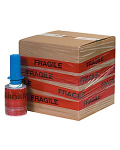 GoodWrappers Preprinted Identiwrap Stretch Film, "Fragile," 80 Gauge, 5in x 500ft, Pack Of 6